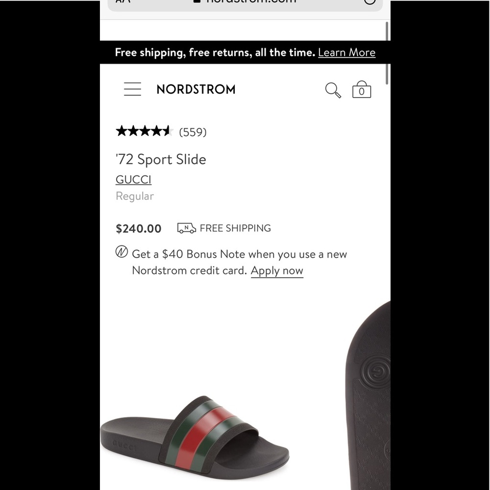 Gucci 72 Sport Slide